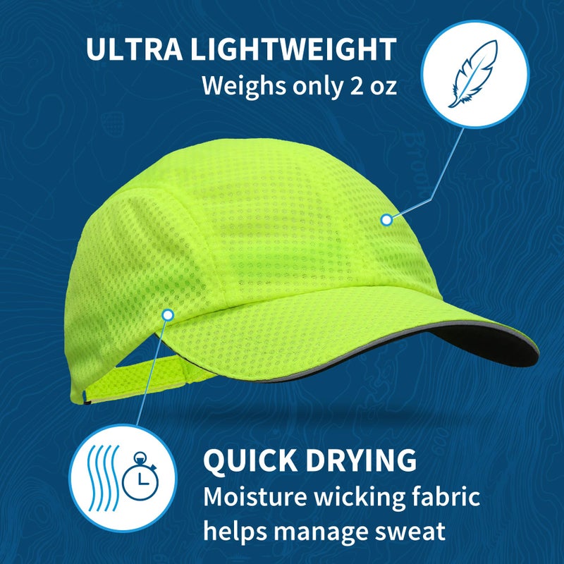 TrailHeads Performance Mens Running Hat - Lightweight, Quick Dry Workout Hats for Men - Athletic Sports Cap for Tennis, Gym - Image 2